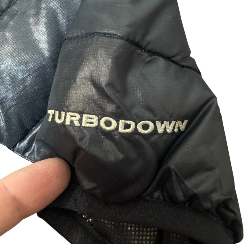 Columbia Down Goose Puffer Jacket Size S Omni Heat 590TD Turbo Black Outdoor - Picture 5 of 14